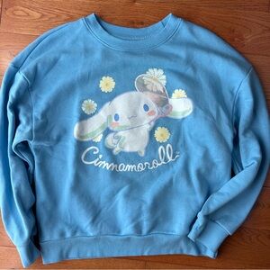 Sanrio Cinnamoroll Light Blue Graphic Pullover